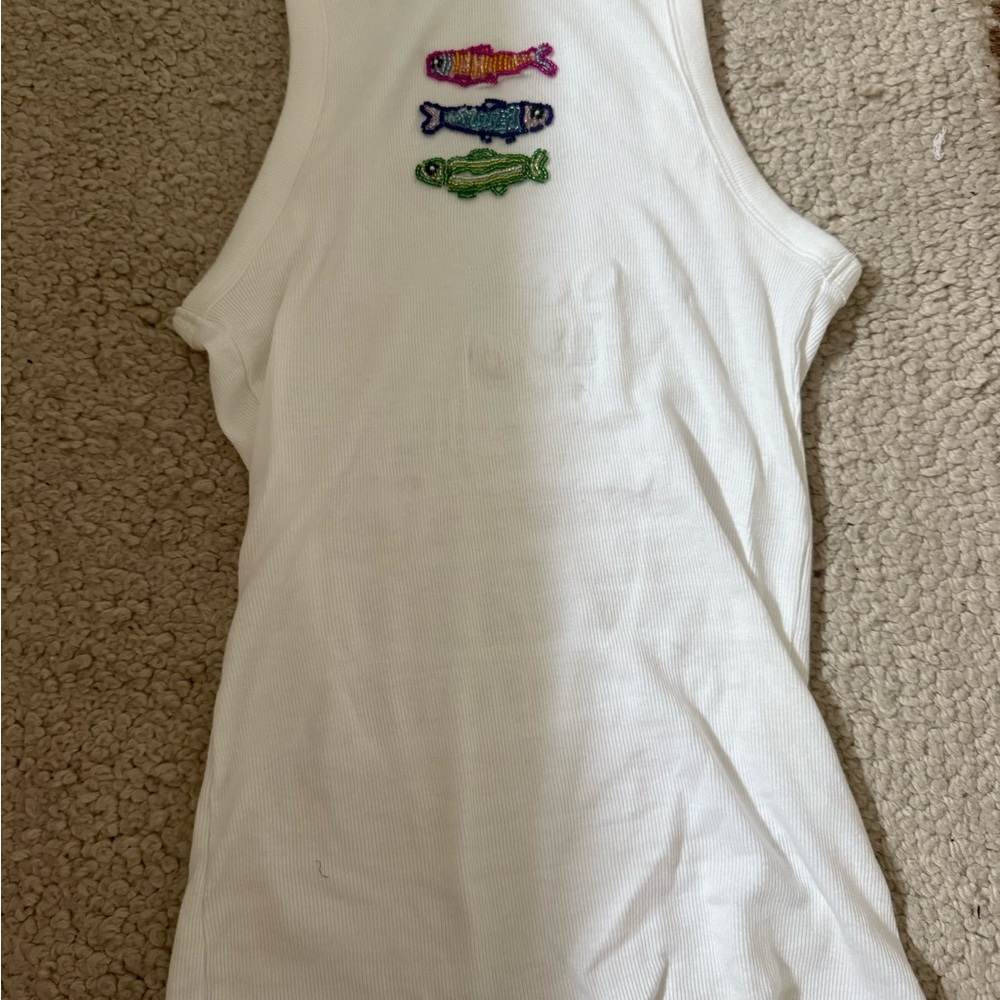 Colorful Fish Embroidered Pet Accessory - Picture 3 of 3